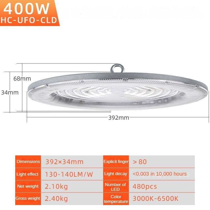150W/200W/300W/400W Industrial Lighting Engineering High Shed Floodlight Industrial Mining Light DOB Linear UFO Circular IP65 Waterproof LED Light
