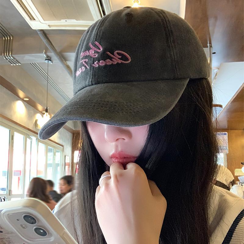 Hat Peaked Baseball Cap Alphabet Embroidery Pattern Uv Breathable Protection