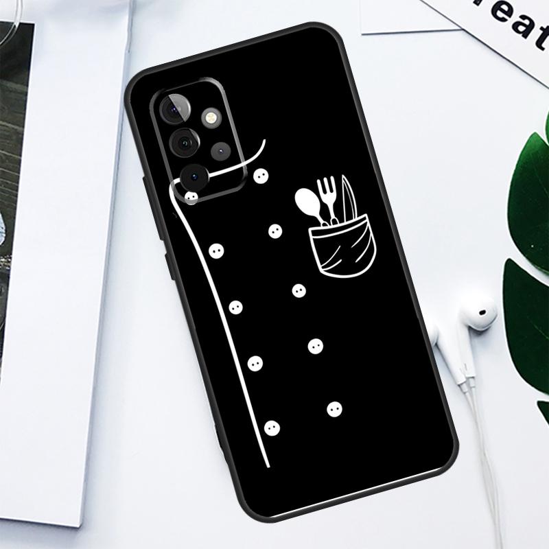 Baker Love Baking Chef For Samsung Galaxy A52 A22 A32 A54 A34 A14 A55 A35 A15 A53 A33 A13 A05 A06 A16 Phone Case