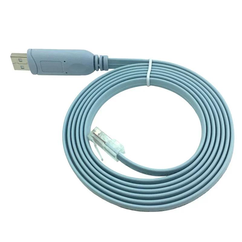 

USB RJ45 Console Cable Network Debugging Serial Adapter for Router Switch AP Firewall Config Chip Win Linux 1m 3m 5m 1M синій