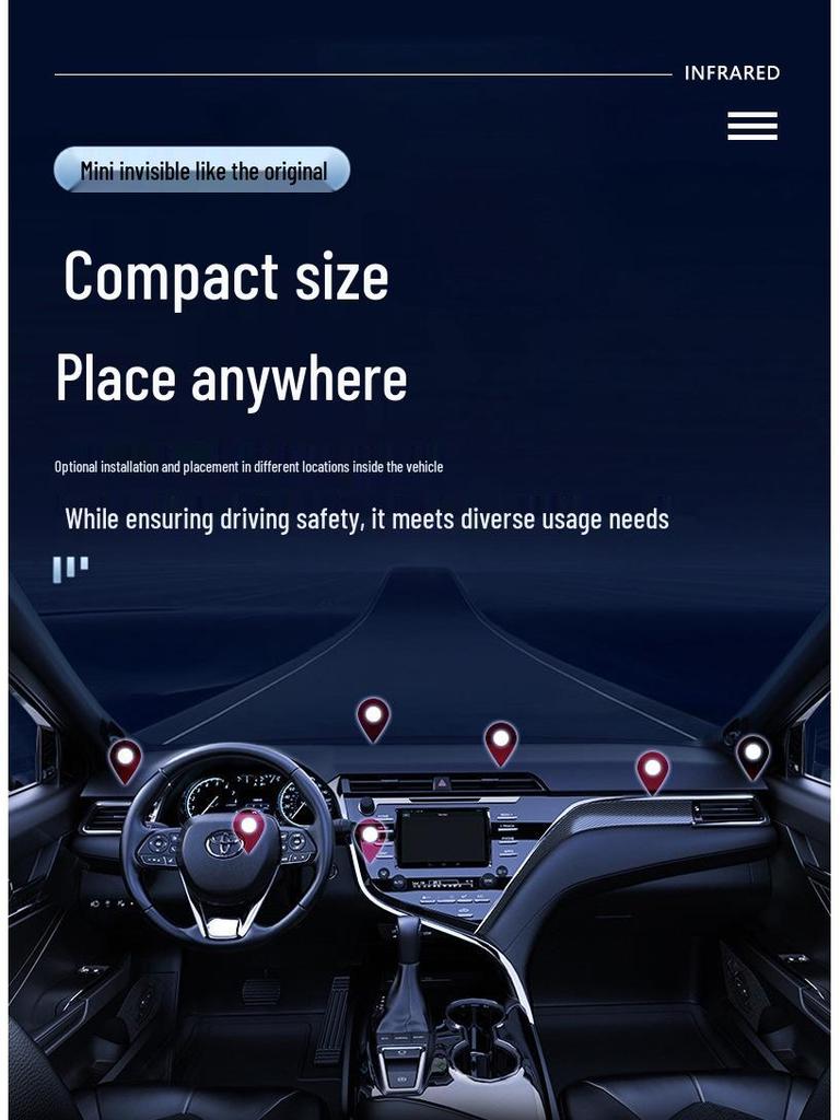 Magnetic Anti-Shake Car Mount: Strong Magnet, Instant Adsorption, Air Vent & Dashboard Compatibility