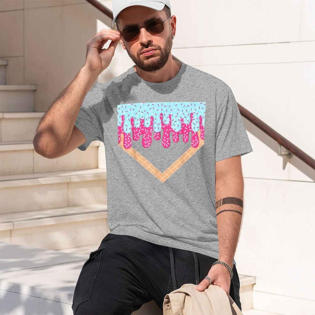 2026 New Model Respect The Ip Baseball S Ice Cream Ip Sweet S Sports Tshirt Stuff Home Plate Icecream Sport Players Fans Clo