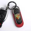 Car Carbon Fiber Keychain For Porsche Cayenne Panamera Macan 911 Taycan Boxster Cayman 918 Pajun Keyring Pendant Auto Accessory
