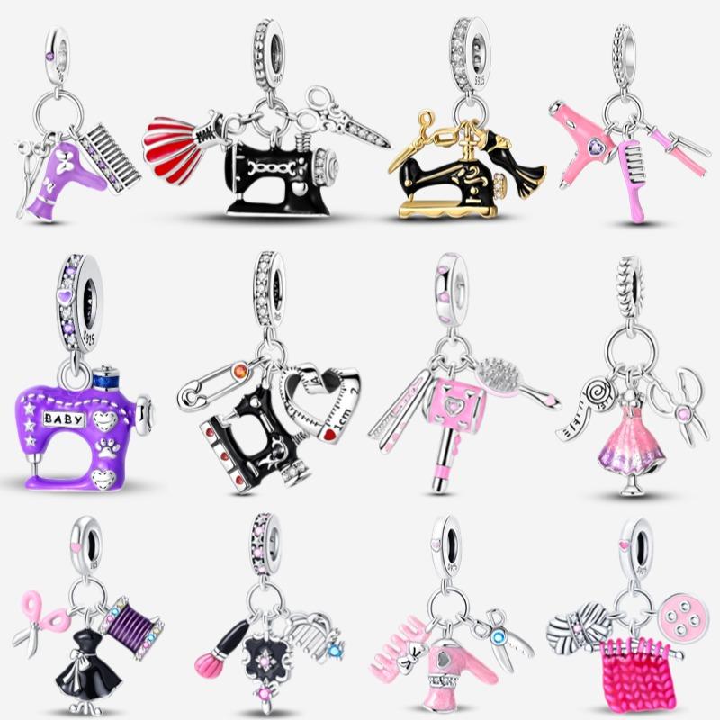 Exquisite 925 Silver Sewing Machine , Suitable For Making Al Charm Bracelets Women'S Bread Jewelry