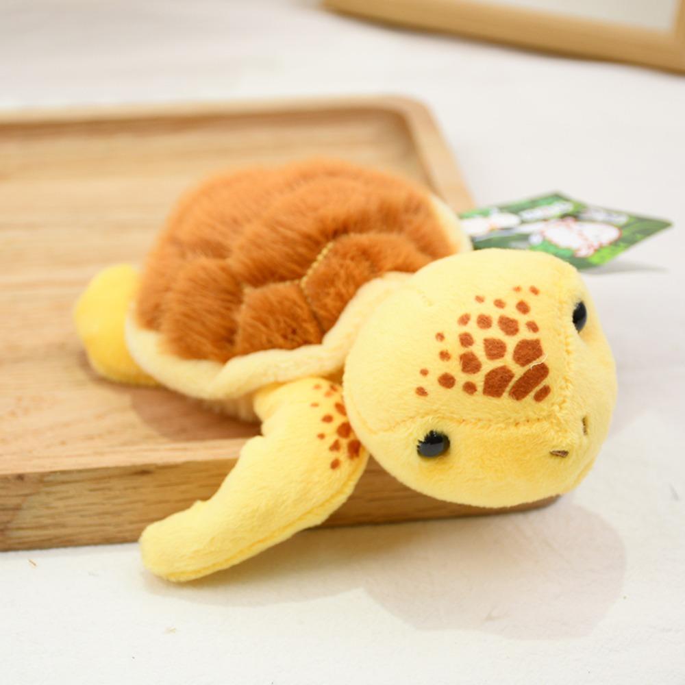Flauschiges Schildkröten-Stofftier Meeresbewohner Kleine Katze Plüschpuppe Geschenk für Kinder