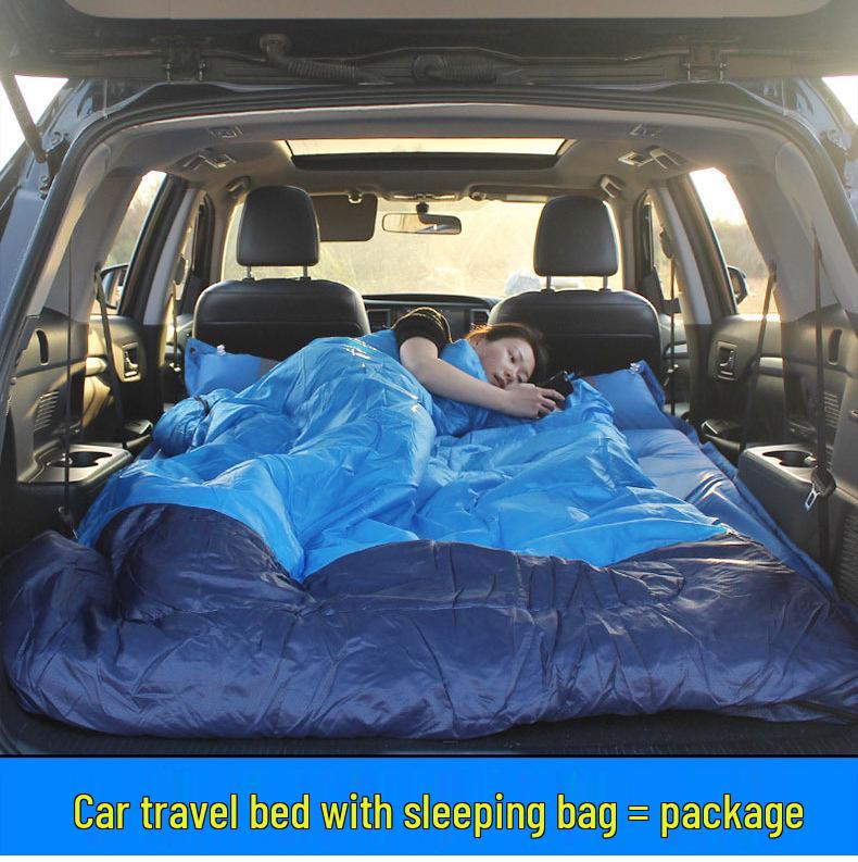 Self-Inflating SUV Travel Bed: Extended Car Trunk Sleeping Pad for Road Trips