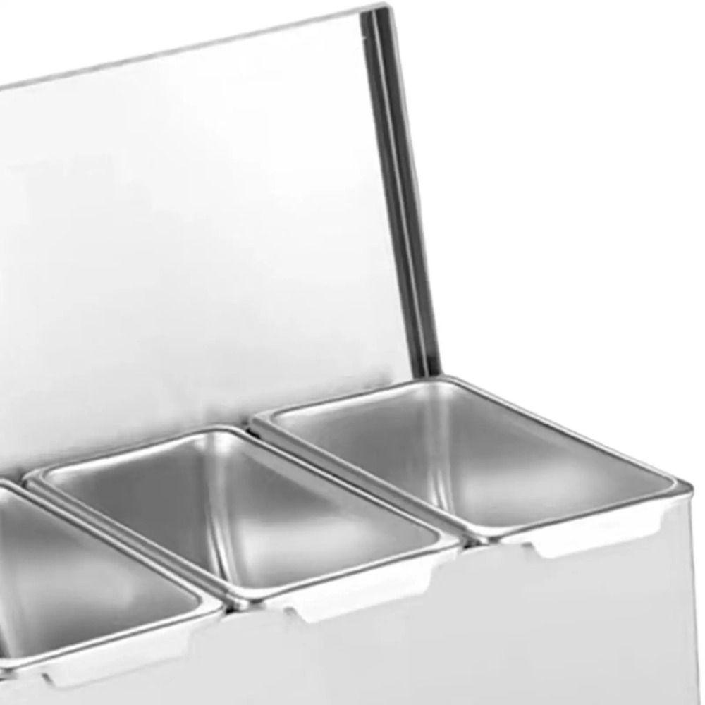 Récipient d'assaisonnement à épices créatif Récipient de stockage d'assaisonnement à plusieurs compartiments Organisation de la maison