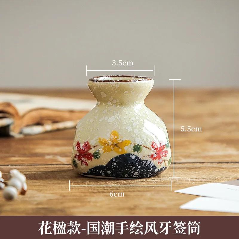 Personalizovaná krabička na párátka Domácí lehký luxusní keramický držák na párátka Kreativní hotelový catering Komerční nádobka na vatové tyčinky