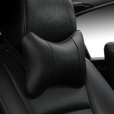 Car Neck Pillows Pu Leather Head Support Protector Black/red Universal Headrest Backrest Cushion Easy Install and