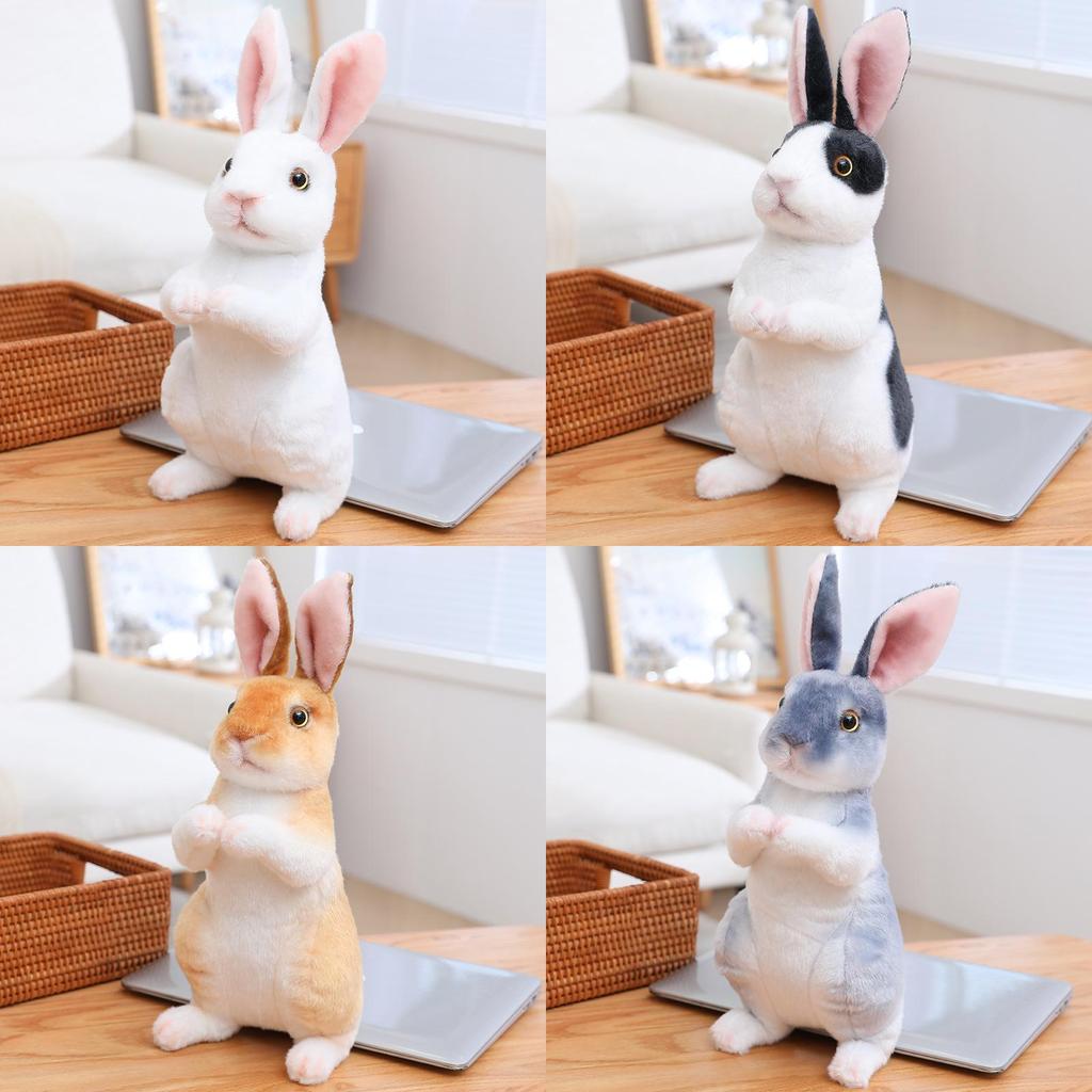 Cute Rabbit Plush Toy Decoration Props Standing Pose Wholesale