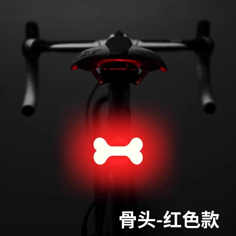 Heart ShapeLED Bike Light USB Rechargeable Bicycle Rear Light Waterproof MTB Tail light 5 Mode Cycling Night Safety Warning Lamp