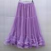 Women's Mesh Skirt, Elastic Waist And Long A-line Skirt, Fashionable Skirt