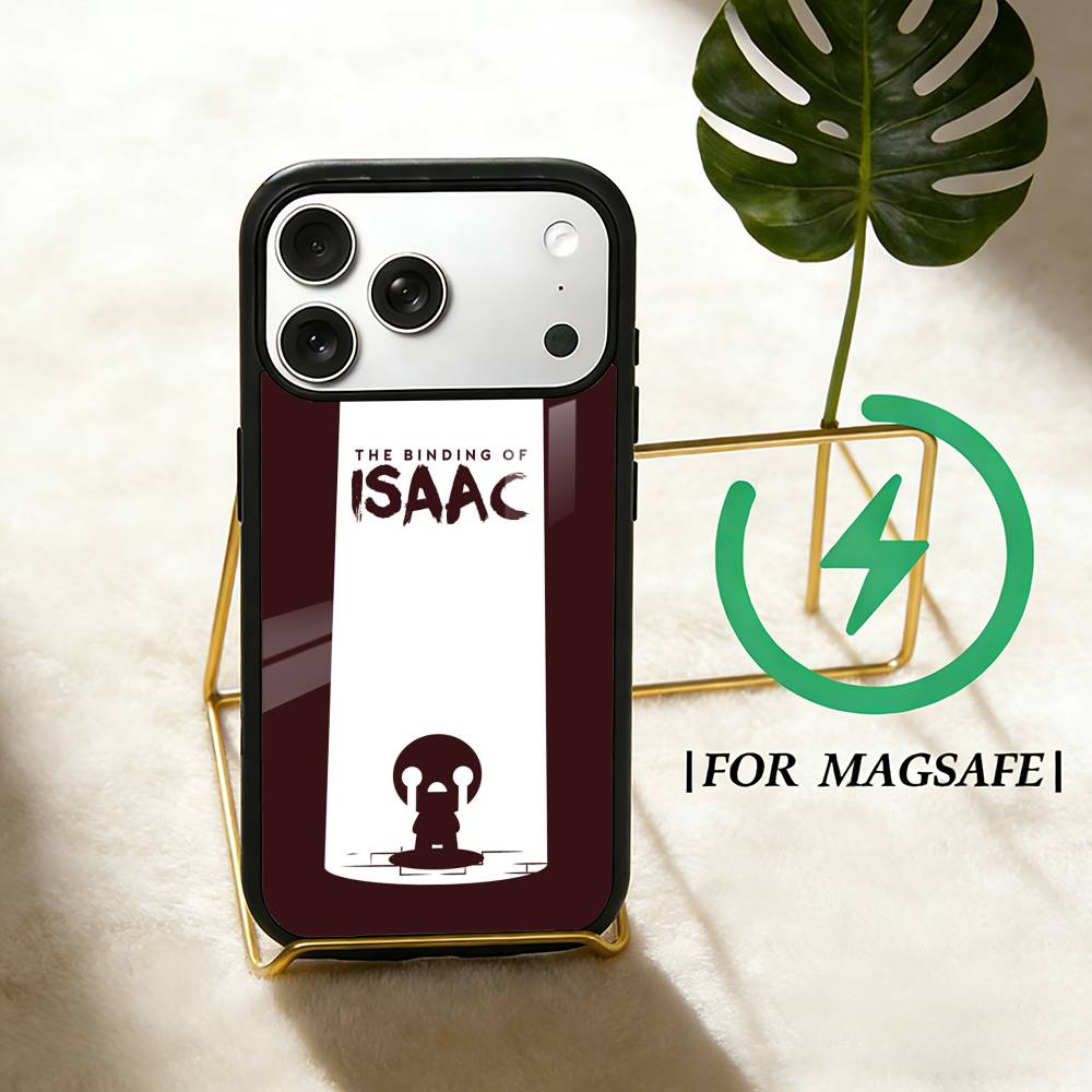 

Game T-The B-Binding of Isaac Phone Case For iPhone 17 16 15 14 13 12 Pro Max Plus for Magsafe Mirror Wireless Magnetic Cover iPhone15Plus