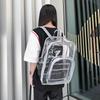 Fashion Student Preppy Style Bag Transparent Backpack Travel Dual Shoulder Teenager Large Transparent Knapsack Casual