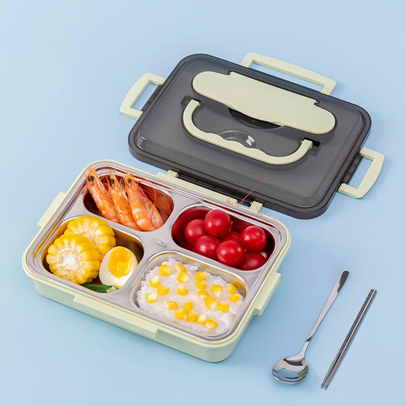 Sigang Portable 304 Stainless Steel Divided Lunch Box