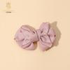 Korean Handmade Pink Bow Hair Clips for Girls
