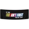 If You Ain't First You're Last Motivational Flag Gym Flag 2X6Ft Wall Banner Flag for Bedroom College Dorm Room Decor with 4 Brass Grommets