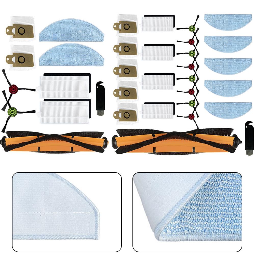 Main Side Brush Filter Mop Cloth Kit For Vistefly M203 Robot Vacuum Cleaner Accessories Cleaning Spare To Replace