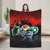 Metroids Hero Game Blankets Flannel Vintage Breathable Throw Blanket for Bed Sofa Winter