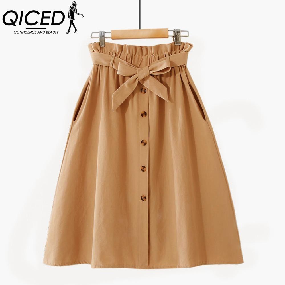 QICED Women's Fashion Casual Summer Spring Skirt