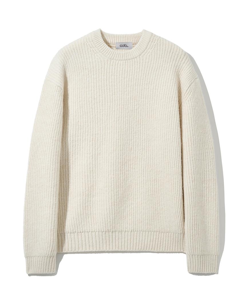 COSTUME O’CLOCK Hacci Round Heavy Knit Pullover 11 Color Cooskt066 (A Type)