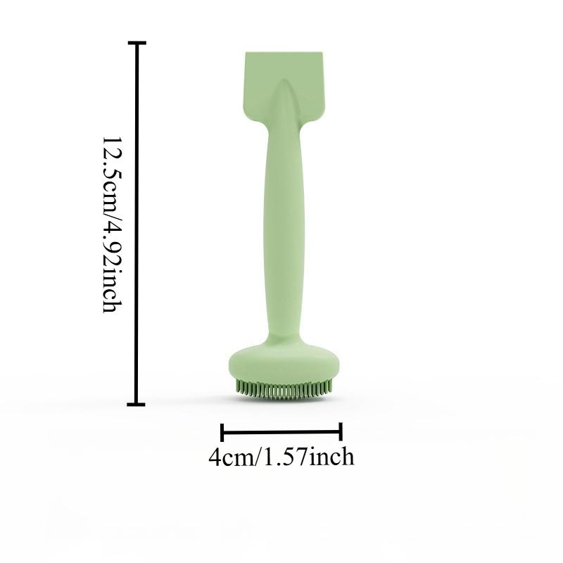 

1pc Dual Head Silicone Face Mask Brush Professional Beauty Tool for Smooth DIY Facial Mud Mask Spreading and Skin Care