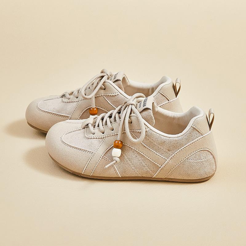 Women Board Shoes Autumn New Vintage Fashion Cross Tied Comfortable Casual Shoes Lightweight Soft Sole Outdoor Non Slip Sneakers