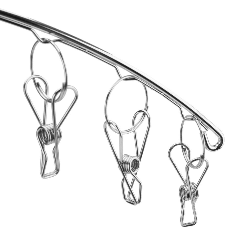 Space Saving Stainless Steel Hanger Strong Support Laundry Airer Hanger  Clothing Rack