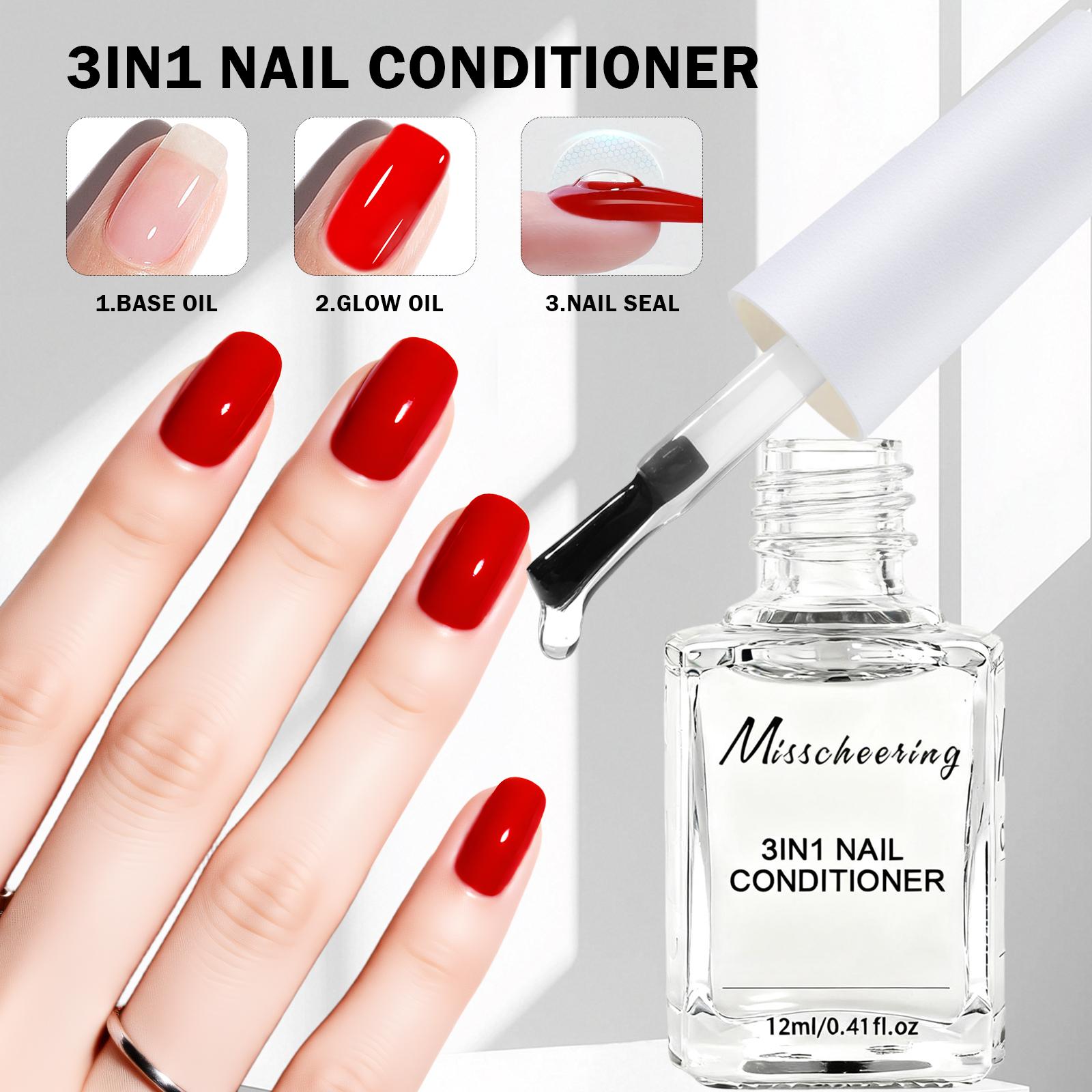 

3In1 Nail Conditioner 12ML Clear Natural Quick Drying Nail Care Oil Nail Art Treatment Manicure Finish
