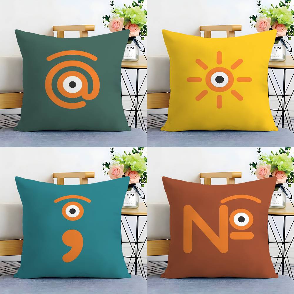 Aesthetic Art J-Jean-Jullien Pillow Case Sofa Living Room Bedroom Double-sided Printing Square Cushion Nap Time Cushion Cover