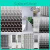 Heavy Duty Waterproof Polyester Bathroom Curtain With Custom Logo Print For Home And Commercial Use