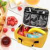Kids Cartoon School Bus Lunch Bag - Thermal Insulated Cooler Tote for Boys Girls - Portable Yellow Car Picnic Box