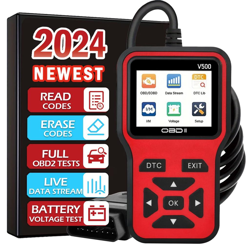 Neuer Auto OBD2 Scanner Diagnosewerkzeug Code, Auto Spannungstester Motorfehlercode Scanner, Lade Tester Diagnosewerkzeug V500