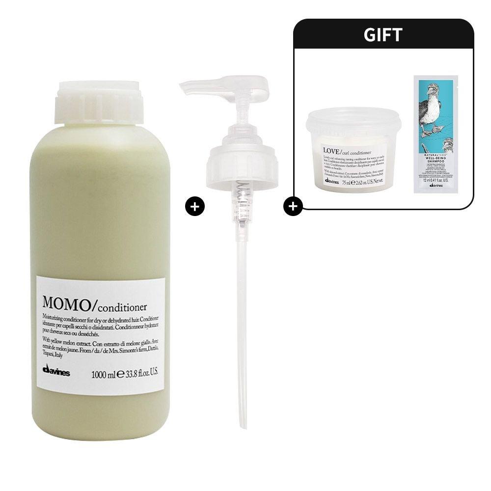 [Exclusive] Momo Conditioner 1000ml (+Love Curl Conditioner 75ml, Wellbeing Shampoo 12ml)