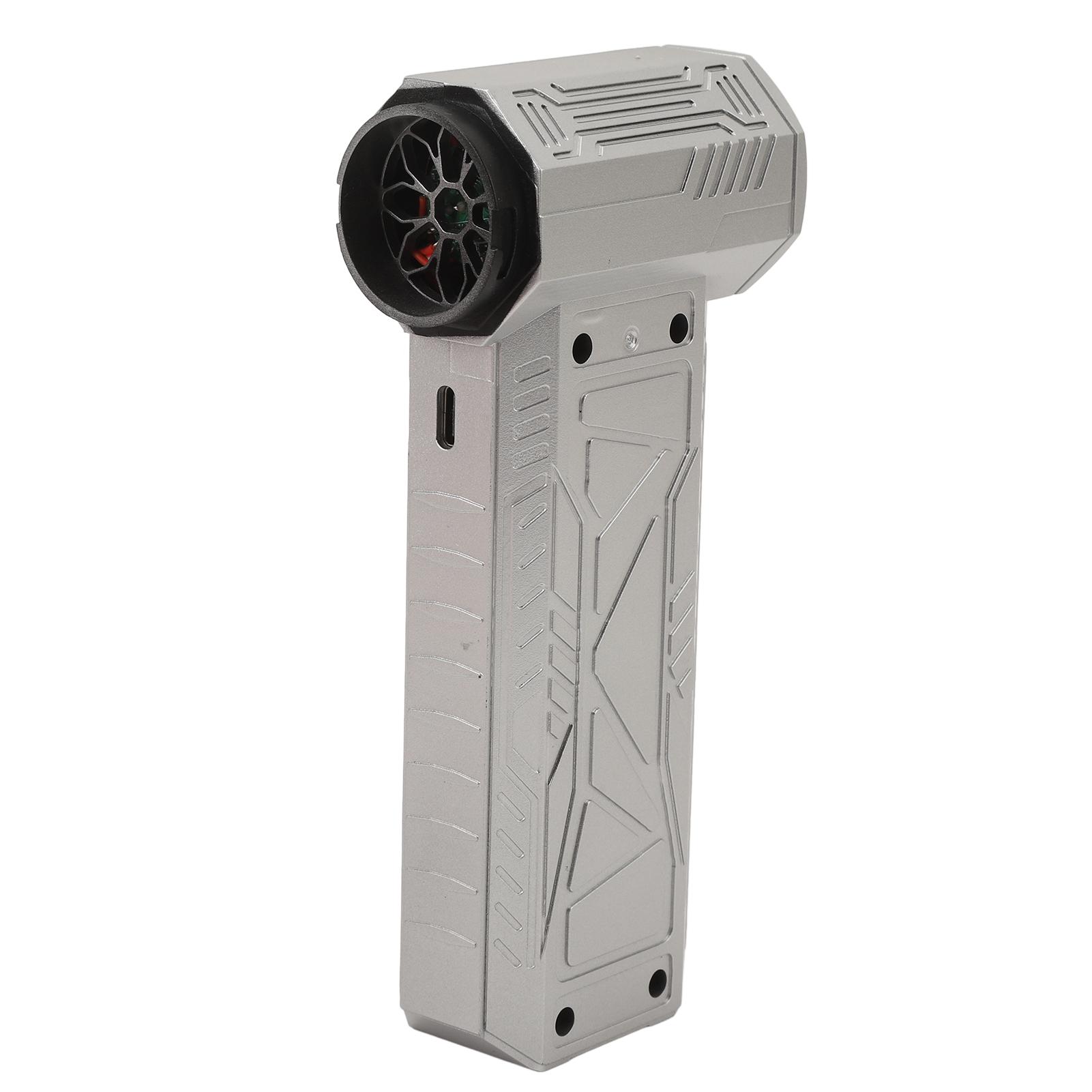 

Electric Air Duster 150000RPM High Speed Rechargeable Portable Brushless Motor Handheld Turbine Jet Fan for Computer серебряный