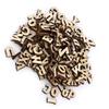 200pcs Mixed Wooden Numbers Brown DIY Decorations Wood Handmade DIY Wooden Alphabet  Craft Projects