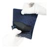 Inden-ya Inden Card Case, Large Capacity, Deerskin, Navy X Black Lacquer, Shippo Tsuanagi Pattern, 2501-04-179, 7cm X 11cm X 1.3cm, Gusseted Card
