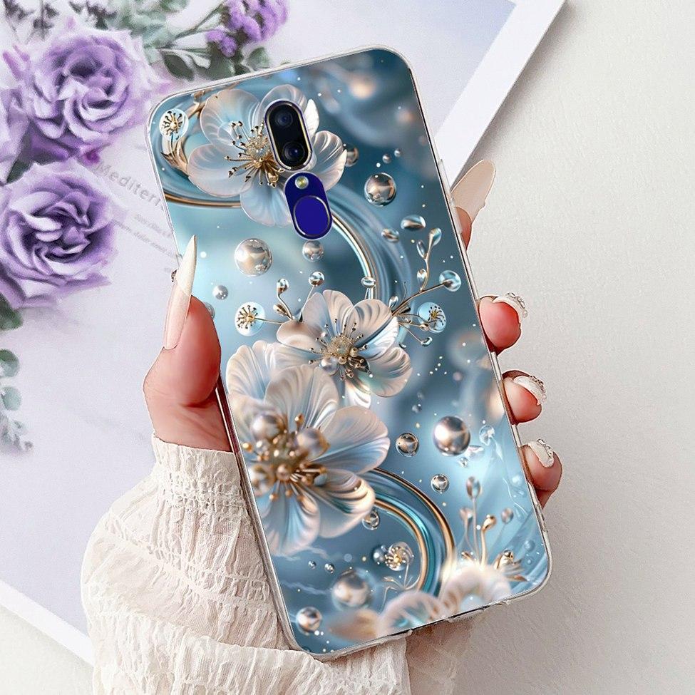 For Oppo F11 Case Clear Luxury Cute Cat Fashion Flower Funny Cool Painted Soft Back Cover For OppoF11 Phone Case CPH1913 CPH1911
