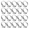 20Pcs Flat Ring Base Adjustable Stainless Steel SemiFinished DIY Jewelry Accessories 12mm
