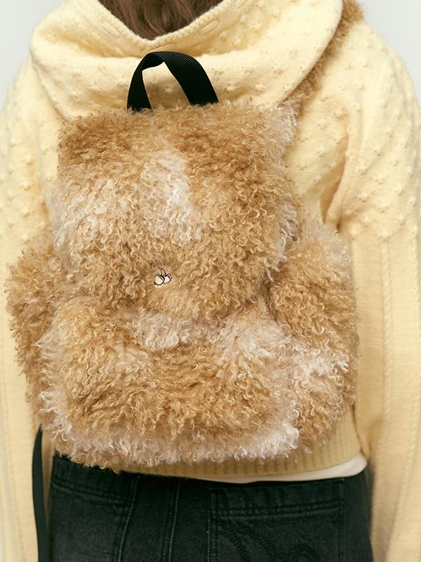 Kirsh Cherry Fur Mini Backpack [Brown]
