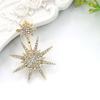1 Pc Elegant Shiny Rhinestone Stud Earrings Dance Cocktail Ear Jacket Jewelry