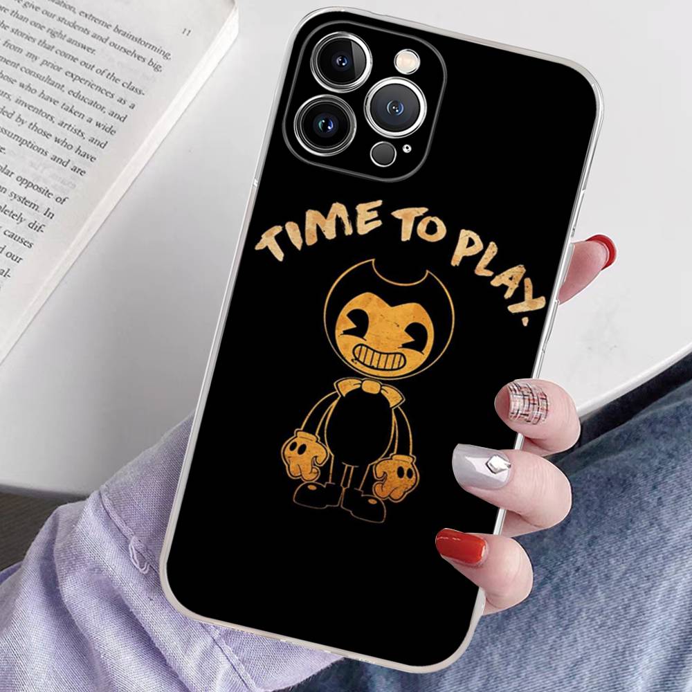Game B-bendy And The Ink M-machine Phone Case For IPhone 17 16 15 14 11 12 13 Mini Pro XS Max Plus Funda Shell