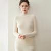 Light & Soft Pure Cashmere Women's Sweater – Half-High Neck, Seamless Knit, Slim Fit, Knitted Base Layer