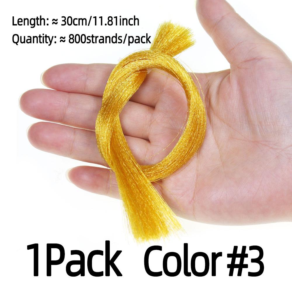 1Pack High Light Fluoro Fiber Fly Tying Material Ultra Fine Flashabou Tinsel For Streamer Bass Trout Sea Fishing Lures Baits