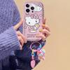 Cute Hello Kitty Kuromi Pendant Case For Samsung A57 5G S26 Ultra Plus A56 A55 A37 A16 A06 A54 A53 A34 A14 A32 A13 A26 5G Cover