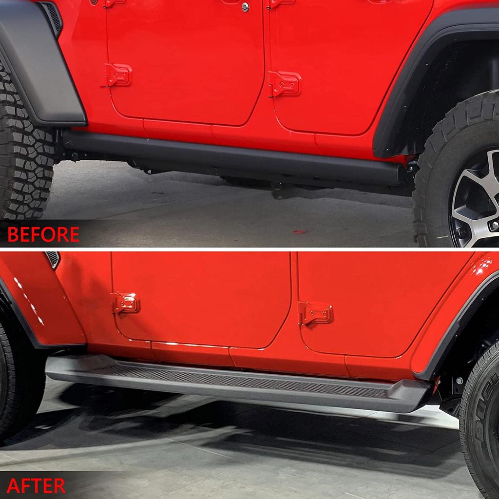 For Jeep Wrangler JL 2018 2019 2020 2021 2024 2024 4Door Running Boards 6 Inches Side Steps Nerf Bar Side Bar OEM Replacement