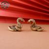 Ornamento vintage a forma di serpente in rame, decorazioni per il tè, statuette di animali antichi, miniature, accessori per la casa e il soggiorno