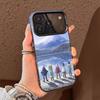 Y-Yuru C-Camp Anime Phone Case For iPhone 17,16,15,14,13,12,11,Pro Max,Plus Candy Silver Cover