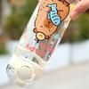 1 Piece Cartoon Capibala Cup With Straws Leakproof Water Bottle 400/750Ml Kids Water Sippy Cup Children'S Plastic Water Cup