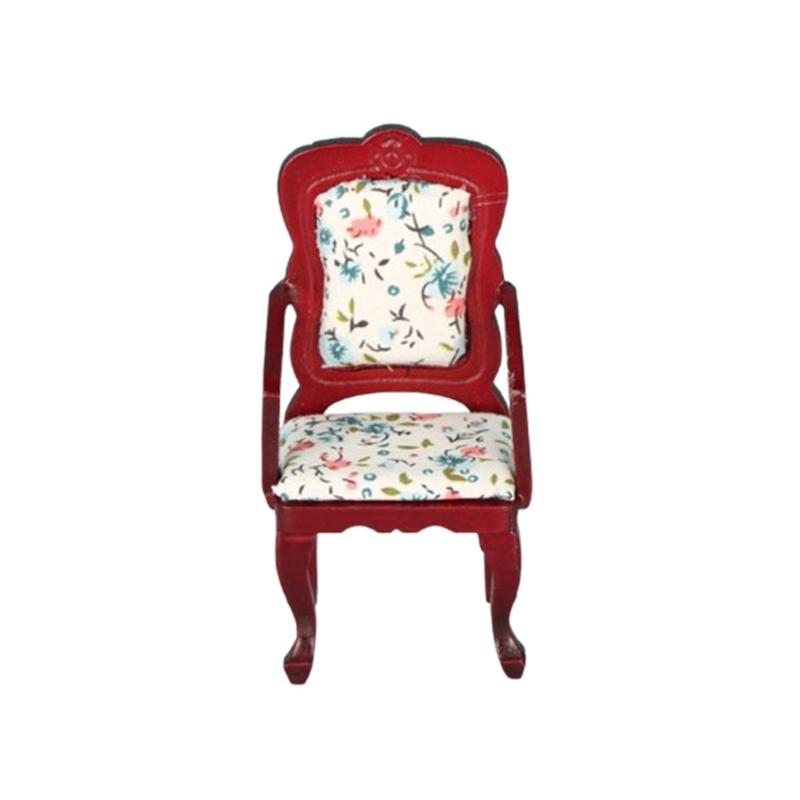 Elegant Dollhouses Figure Dining Seat With Detailed Carvings Flexible Plastic Small Furniture For Exhibits 1